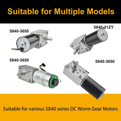 370 Mounting Bracket for DC Worm Gear Motor, Durable Single-Side Holder, 2Pcs, Compatible with 32GZ370/40GZ495