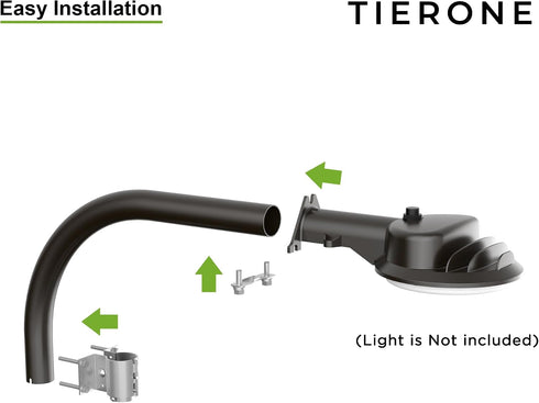 24" Sturdy Dark Bronze Mounting Arm for Outdoor Security Lights - Extension