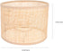 Rattan Woven Lamp Shade Rattan Basket Chandelier Lamp Shade Clip- On Vintage Table Light Cover Floor Lamp Replacement