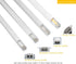 15 Pack Single Color LED Strip Light Connector, Solderless 8MM 2Pin Connector for 8mm/0.31 Width Strip Light