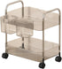 Dtipbah Clear Rolling Beauty Storage Cabinet Multi Shelves Rolling Cart Organizers for Skincare