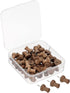 PATIKIL Wooden Push Pins, 50 Pack Decorative Thumb Tacks for Map Picture Hanging Office Supplies, Brown