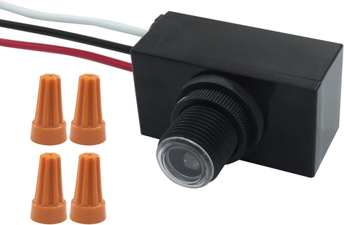 LifCratms 1 Pack 120-277V Dusk to Dawn Sensor for Outdoor Lighting, Photocell Light Sensor, Photoelectric Switch