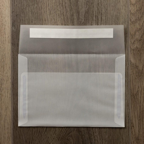 LUXPaper A8 Invitation Envelopes, 50 Qty, Clear Translucent, 5 1/2 x 8 1/8, Perfect for Invitations, Announcements