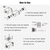 Junction Box Outdoor Waterproof Electrical Box, 2 Way Plug Line, Plastic External Junction Box for Landscape Lighting