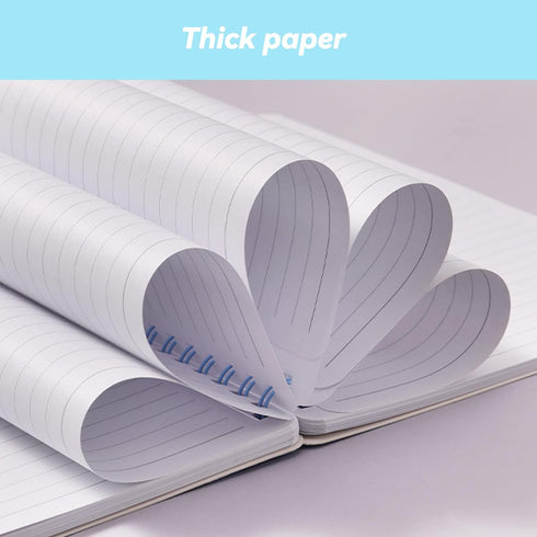 Spiral Notebook - 4 Pack, 5.6'' x 8.25'', 80 Sheets/160 Pages Each, Twin-Wire Binding, College Ruled Notebooks