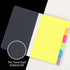 Sticky Notes Set, 2 Pcs Tabbed Self Stick Lined Note Pad Tabs, Portable Stickers, Bright Color Writing Pads Supplies