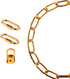 Metal Lighting Chian, Heavy Pendant Lamp Fixture Chain (24",Dark Gold)
