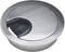 Satin Nickel Metal Cable Grommet | 2 Piece with "Lock in" Feature and "Brush" Opening for Desk Wires | 60mm Hole Opening