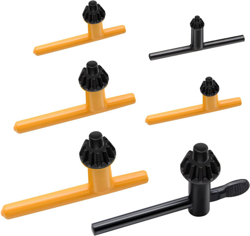 Drill Chuck Key Wrench, 6 Sizes Replacement Drill Clamping Wrench for Electric Drill Clamping Tool