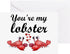 CafePress Lobster Card Greeting Cards Folded Greeting Card Glossy