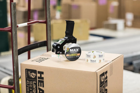 Duck Max Strength Heavy Duty Clear Packaging Tape, 6 Rolls, 327.6 Yards, 1.88 In. x 54.6 Yd.