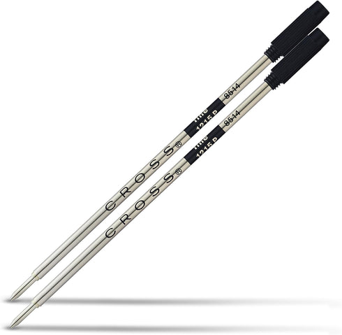 Cross Ballpoint Pen Refill, Black Ink, Fine Point, Dual Pack