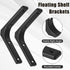 Hordion 4pcs 4 Inch, Wall Shelf Brackets Heavy Duty L Bracket Right Angle Brackets Steel Corner Brace with Screws