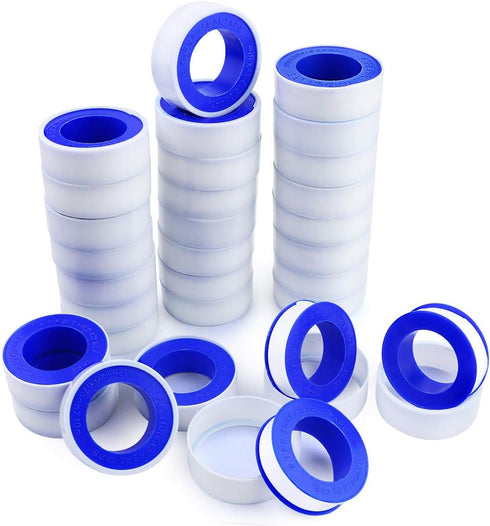 30 Pieces 1/2 Inch Teflon Tape, Industrial Thread Seal Tapes for Plumbing, Waterproof Seal Tape (1/2 x 394 Inch)