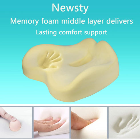 Tailbone Chair Seat Cushion, Memory Foam Cushions for Office Chair, Car Seat, Airplane, Relieving Pressure Sciatica