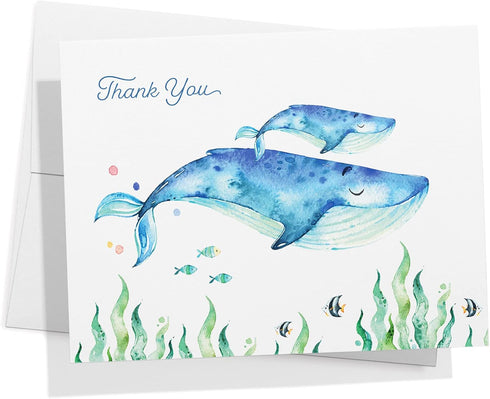 Set 12 5.5 4.25 Inch Twigs Paper Thank You Card - Assorted Greeting Cards For All Occasions - Thank You Cards