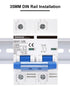 DIHOOL 100 Amp Circuit Breaker DIN Rail Mount 2 Pole AC 110V Low Voltage Disconnect Switch