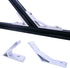 8 Sets 1010 Aluminum Extrusion 135 Degree Bracket, 8pcs Corner Brackets with 16pcs T Nuts and Screws, Silver