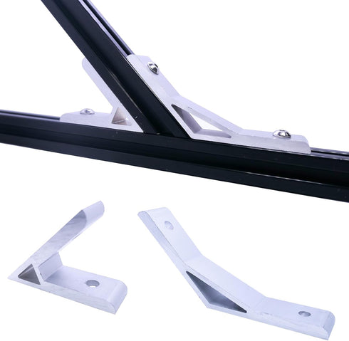 4 Sets 1010 Aluminum Extrusion 135 Degree Bracket, 4pcs Corner Brackets with 8pcs Sliding T Nuts and Screws for 10