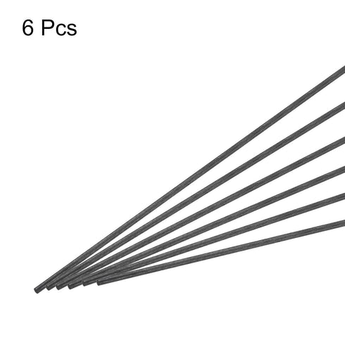 MECCANIXITY 6 Pack Carbon Fiber Rod, 1.5mm x 150mm for RC Plane DIY Tool and Quadcopter Arm
