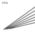 MECCANIXITY 6 Pack Carbon Fiber Rod, 1.5mm x 150mm for RC Plane DIY Tool and Quadcopter Arm