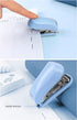 Pink Mini Stapler Hand Stapler with Staple Remover and 1 Box Staples, Cute Stationery for Students
