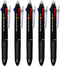 ERASER BALL 3 Color 0.38mm Erasable Gel Pen and Refills - Black Blue Red Ink, MB-300 (5 Pens)