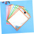 HOODANCOS 24pcs Grommet Reusable Dry Wipe Pockets PVC Office Supplies Pen Case Metal Corner for Long-Lasting Use Random