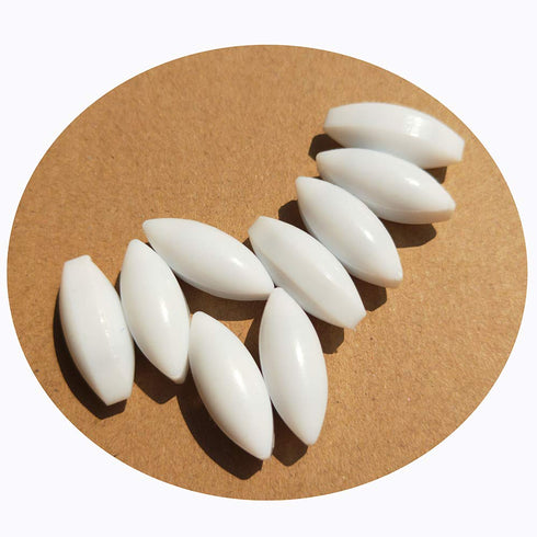 PTFE Magnetic Stirrer Stir Bar (10x25mm, Olive Shape, 10pcs) - Magnetic Mixer Stir Bars