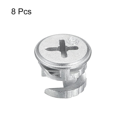 Cam Lock Nut for Furniture, 8pcs 12x10mm Joint Connector Locking Nuts for Connecting Cam Fittings