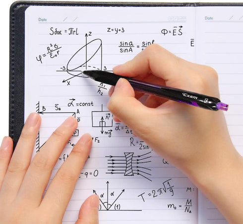 MyLifeUNIT Gel Pens, Black Fine Point 0.5mm Retractable Pens, Super Smooth Writing with Quick-Drying Ink (24 Pack)