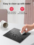 Vaydeer 9.05X7.08 Inch Hard Metal Aluminum Mouse Pad Clear Modern Smooth Magic Ultra Thin Double Side Design Mouse Mat