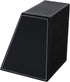 Fashionable Black PU Leather TV Remote Control Holder, 3 Compartments Storage Rack for Desk Organizers