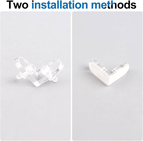40Pcs 90 INCREWAY L Brackets Transparent Clear Acrylic Corner Bracket Degree Support Shelf Corner Brace Right Angle