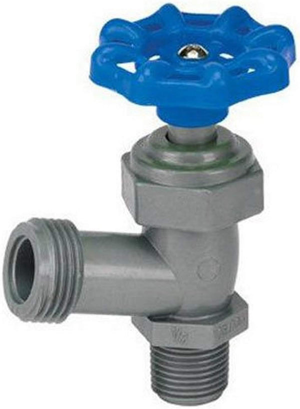 Homewerks VBDCELF4B Boiler Drain Male Thread, Celcon, 3/4-Inch, Gray