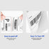NefLaca 4" 6" 500 Printers(1 x Fanfold Direct Thermal Labels, Per Stack, White Perforated Shipping Labels Compatible
