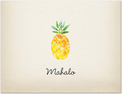 MyExpression.com 50 Pack Rustic Pineapple Thank You Cards - with Envelopes