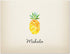 MyExpression.com 50 Pack Rustic Pineapple Thank You Cards - with Envelopes