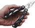 Poeland Multitool Pliers Set, Stainless Steel Screwdriver Tool with 11 Screwdriver Bits, Black