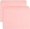 Smead File Folder - Straight-Cut Tab, Letter Size, Pink - 100 per Box (10942)