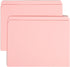 Smead File Folder - Straight-Cut Tab, Letter Size, Pink - 100 per Box (10942)