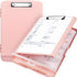 Clipboard with Storage, Plastic Clipboards 8.5x11 with Pen Holder, High Capacity Nursing Clipboard for Office Work