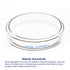 10pk Glass Petri Dishes, 90x20 mm Autoclavable Borosilicate Glass Cell Culture Dishes with Clear Lid for Laboratory