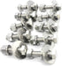 (6 Sets) 3/8-16x1-3/4 Stainless Steel Hex Head Screws, Bolts, Nuts, Flat & Lock Washers, 18-8 (304) Fully Threaded by