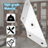 12 Pcs Corner Bracket Metal Corner Brace, Cabinet Countertop Brackets for Wood Chair, Box, Desk (White)