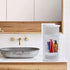 YUASDUU 8"x8"x23.6" 3-Tiered Countertop Bathroom Storage Corner Vanity Cabinet, Rotating Organizer Storage Cabinet