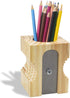 GEGUTON Pen Holder with Sharpener Shape Design, Fun Pencil Holders for Desk Organizers and Office Supplies Gifts