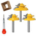 YHSITFNG 45 Degree Lock Miter Router Bit, 1/4 Inch Shank, 1/2", 5/8", 3/4"