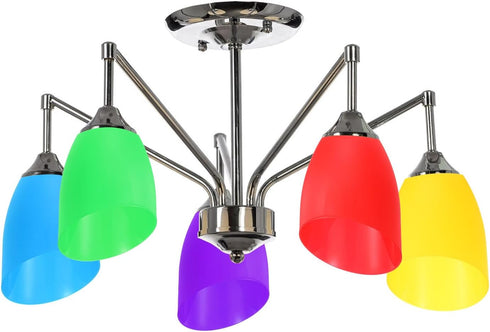 5.3" 4.3" 1.7" 8 Pack Bulb PATIKIL High Diameter Fitter Plastic Lampshade, Plastic Lamp Shade Replacement Light Cover